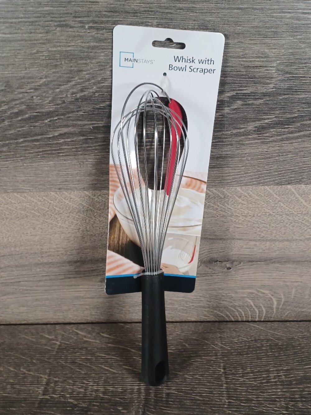 New Mainstays Whisk with Bowl Scraper